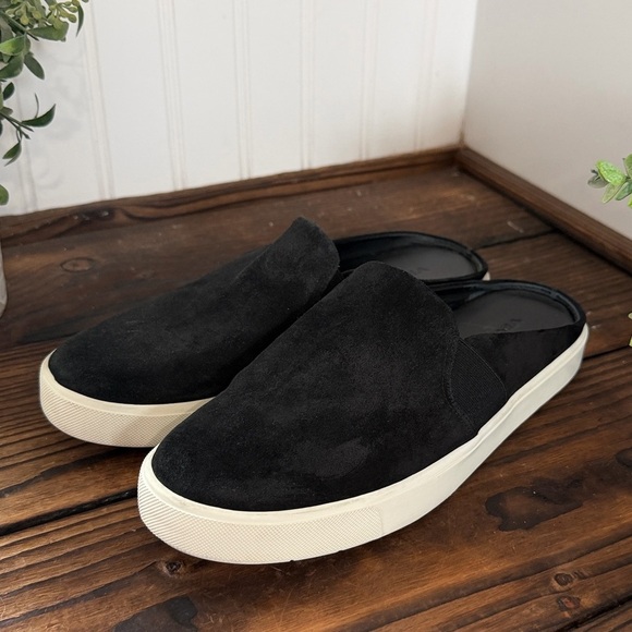 Vince Blair Sneaker Mule Black Suede Slip-On Shoes main image 6